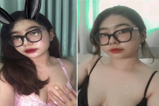 Em gái bím mũm chỉ cần mỉm cười là muốn móc máy ngay