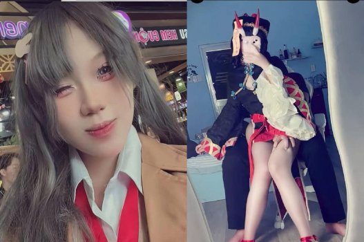 Lộ clip em gái cosplay bị bạn trai quay lén trong phút giây ái ân